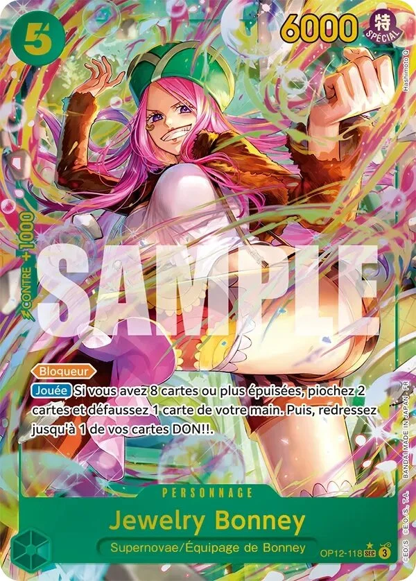 Carte One Piece française Jewelry Bonney OP12-118 SEC