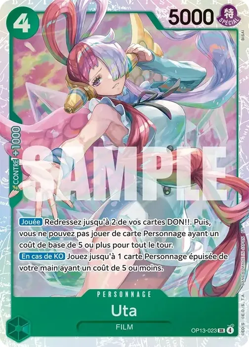 Carte One Piece française OP13-023 Uta