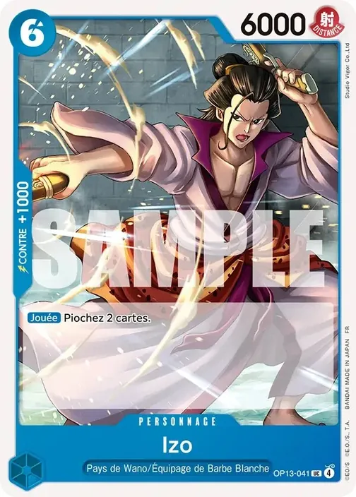 Carte One Piece française OP13-041 Izo