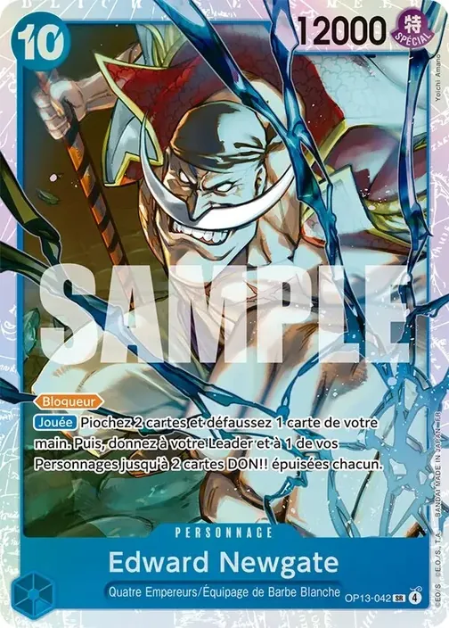 Carte One Piece française OP13-042 Edward Newgate