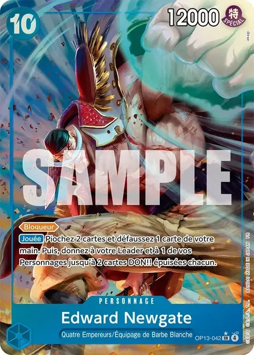 Carte One Piece française OP13-042 Edward Newgate (version 2)