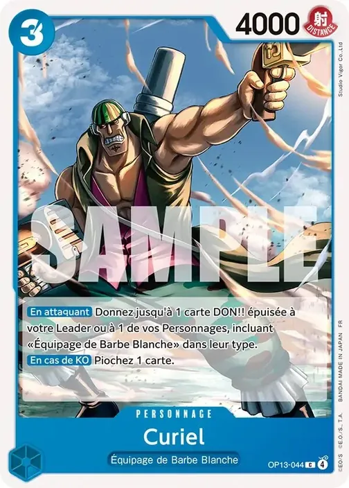 Carte One Piece française OP13-044 Curiel