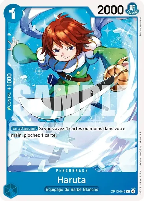 Carte One Piece française OP13-045 Haruta