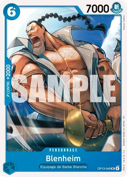 Carte One Piece française OP13-049 Blenheim