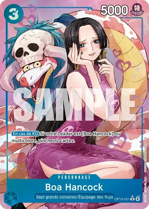 Carte One Piece française OP13-051 Boa Hancock (version 2)