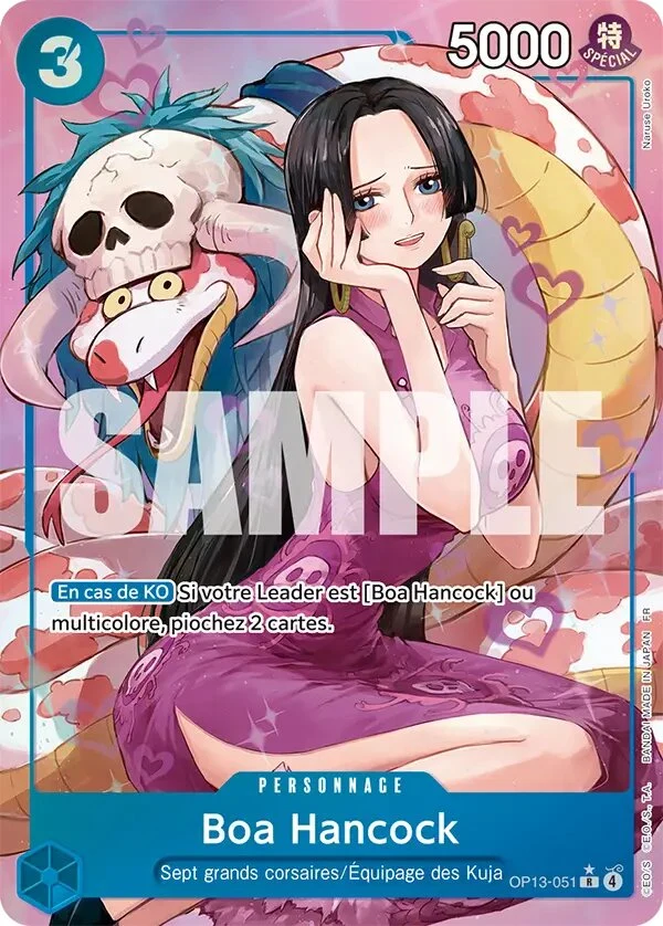 Carte One Piece française Boa Hancock OP13-051 R