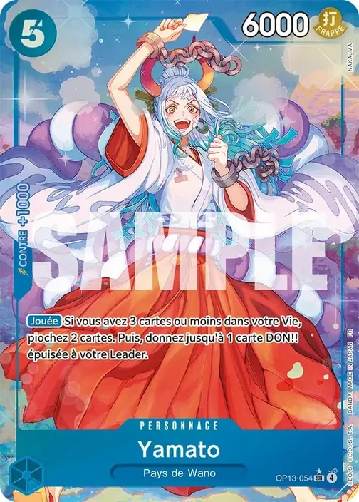 Carte One Piece française OP13-054 Yamato (version 2)