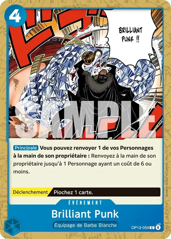 Carte One Piece française Brilliant Punk OP13-059 C