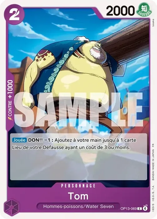 Carte One Piece française OP13-069 Tom