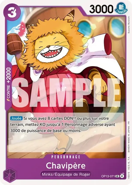 Carte One Piece française OP13-071 Chavipère