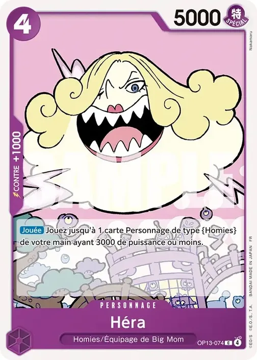 Carte One Piece française OP13-074 Héra