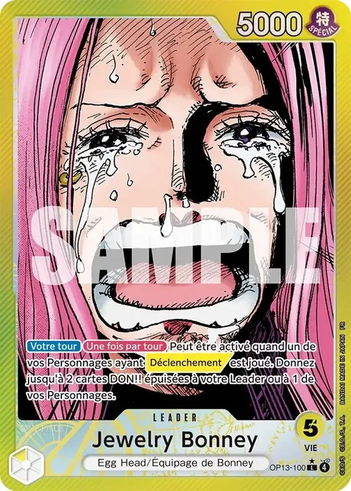 Carte One Piece française OP13-100 Jewelry Bonney (version 2)