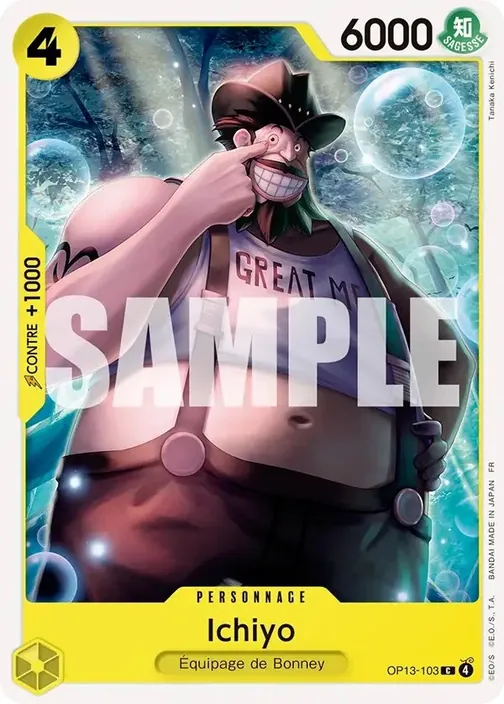 Carte One Piece française OP13-103 Ichiyo