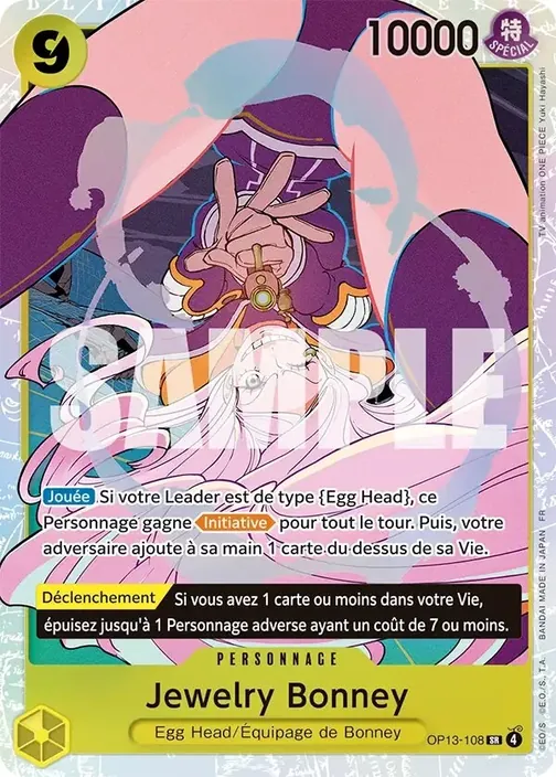 Carte One Piece française OP13-108 Jewelry Bonney