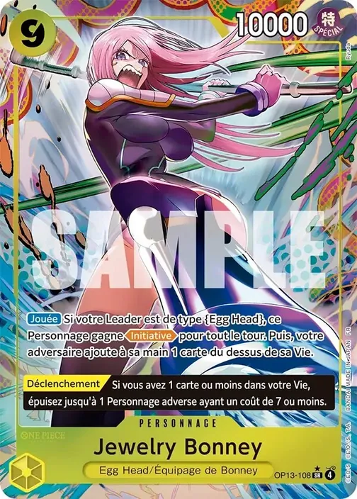 Carte One Piece française OP13-108 Jewelry Bonney (version 2)
