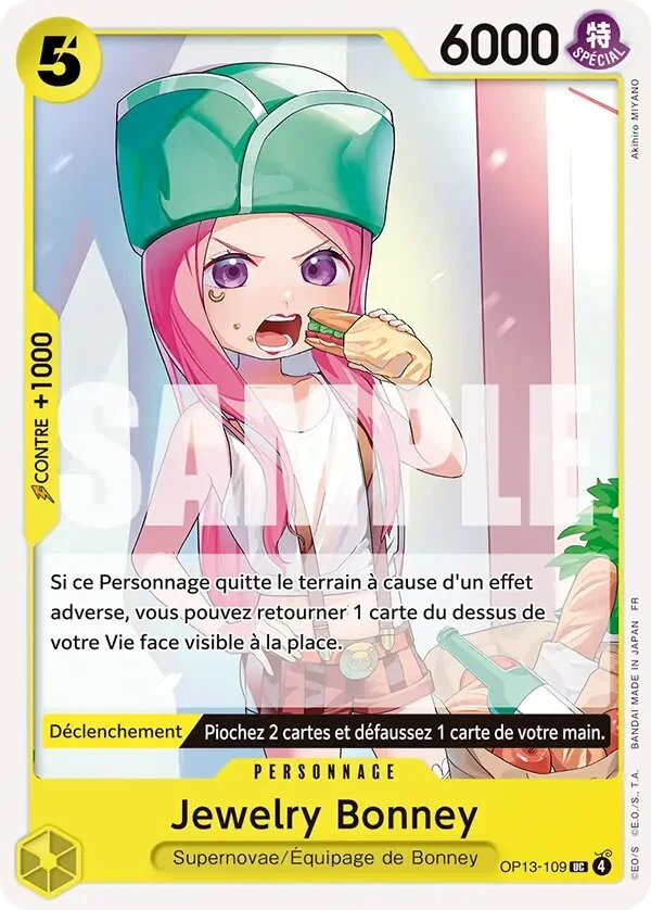 Carte One Piece française Jewelry Bonney OP13-109 UC