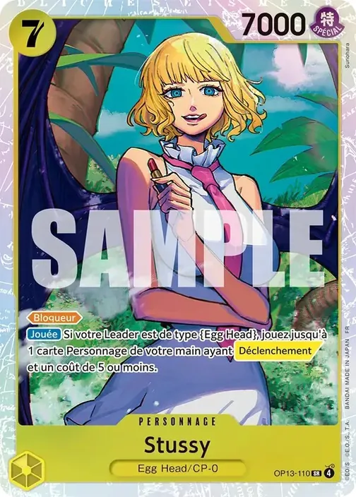 Carte One Piece française OP13-110 Stussy