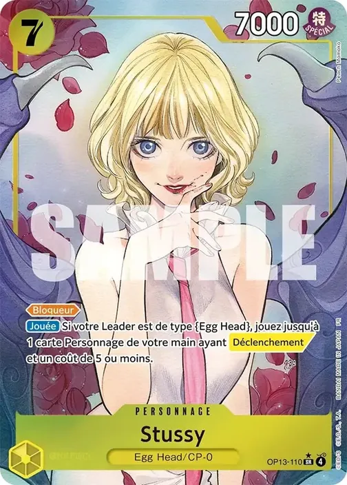 Carte One Piece française OP13-110 Stussy (version 2)