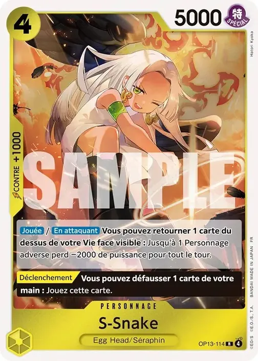 Carte One Piece française OP13-114 S-Snake