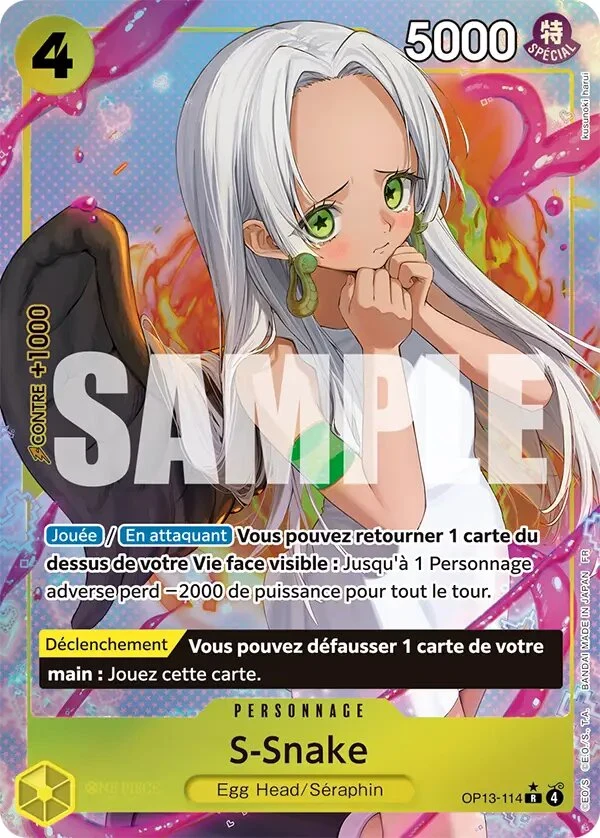 Carte One Piece française S-Snake OP13-114 R