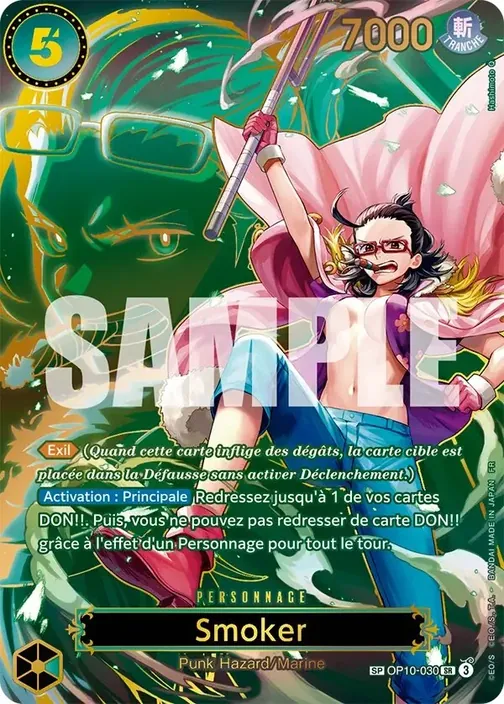Carte One Piece française OP10-030 Smoker (version 3)