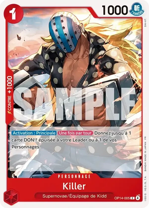 Carte One Piece française Killer OP14-005 C