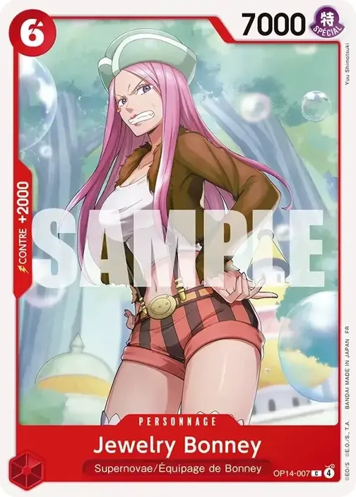 Carte One Piece française OP14-007 Jewelry Bonney