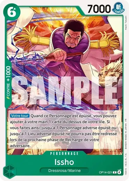 Carte One Piece française OP14-021 Issho