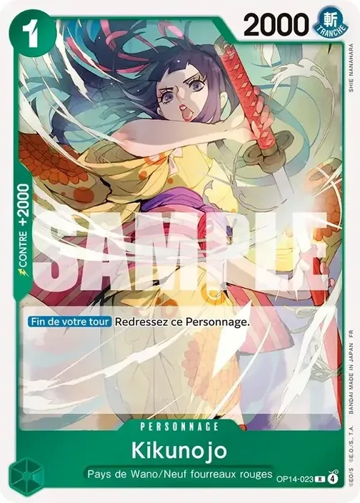 Carte One Piece française OP14-023 Kikunojo