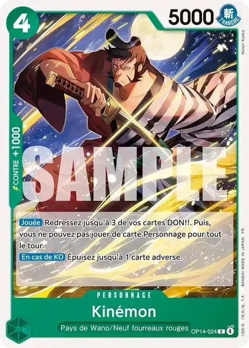 Carte One Piece française OP14-024 Kinémon