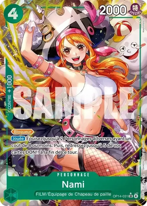 Carte One Piece française OP14-031 Nami (version 2)