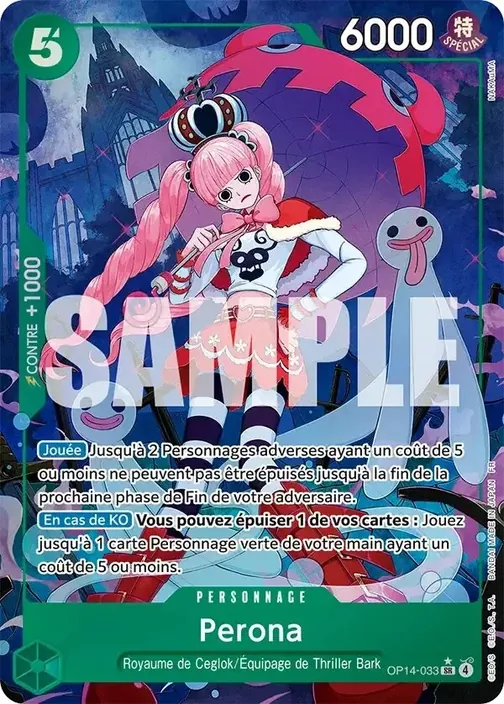 Carte One Piece française OP14-033 Perona (version 2)