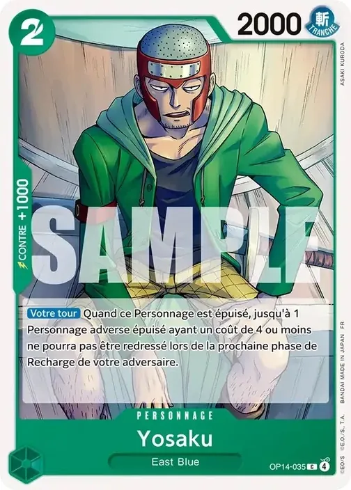 Carte One Piece française OP14-035 Yosaku