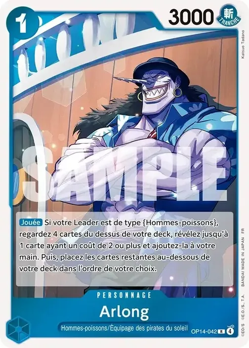 Carte One Piece française OP14-042 Arlong