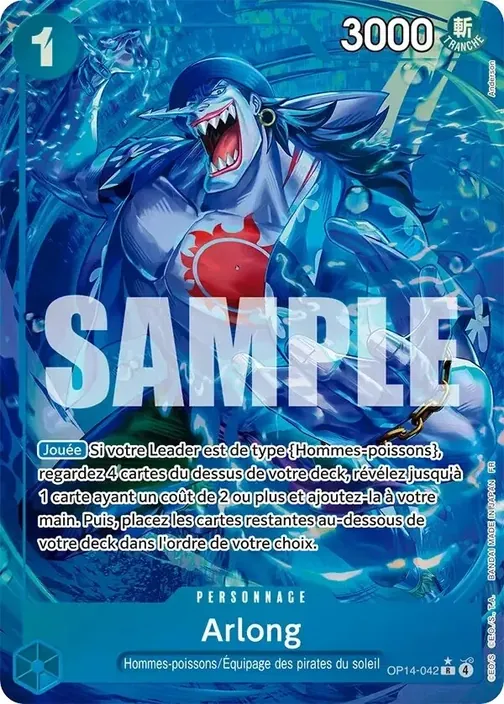 Carte One Piece française OP14-042 Arlong (version 2)