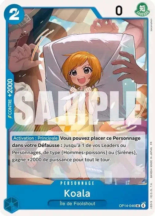 Carte One Piece française OP14-046 Koala