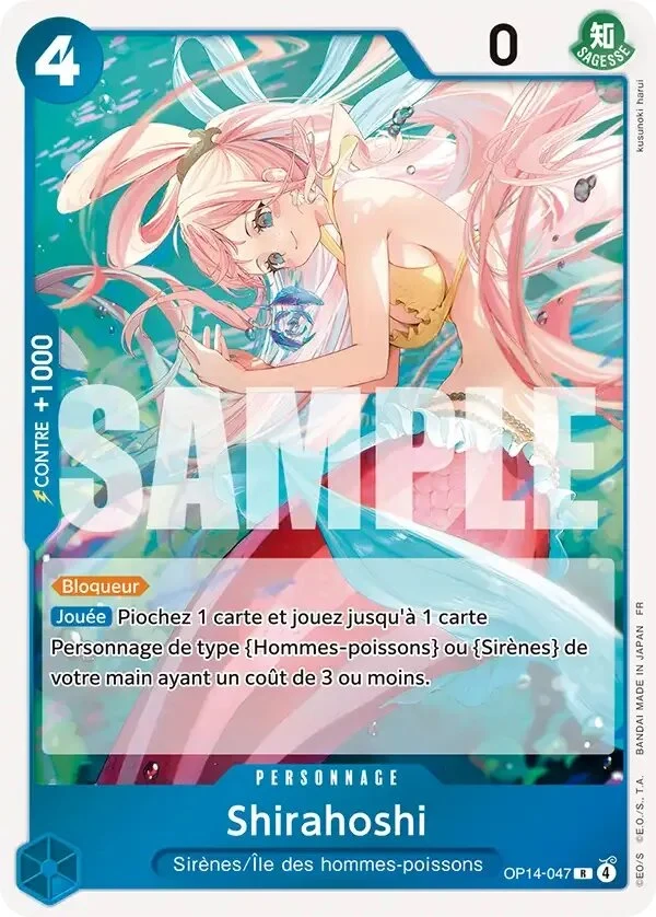 Carte One Piece française Shirahoshi OP14-047 R