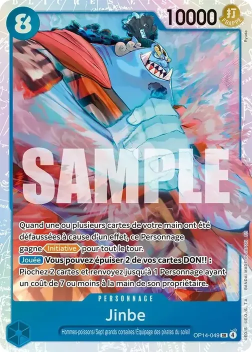 Carte One Piece française OP14-049 Jinbe