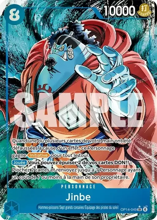 Carte One Piece française OP14-049 Jinbe (version 2)