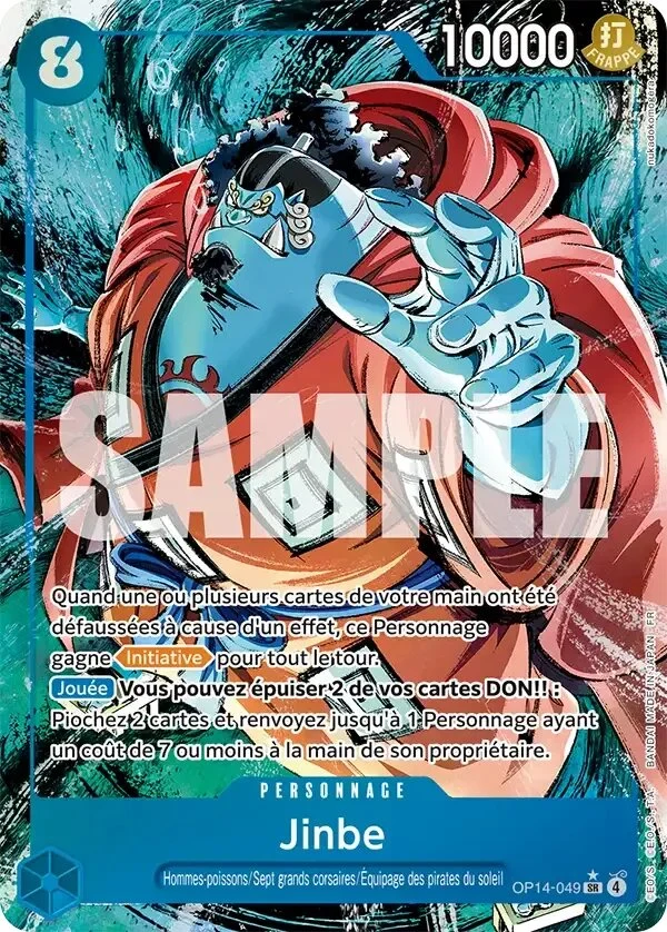Carte One Piece française Jinbe OP14-049 SR