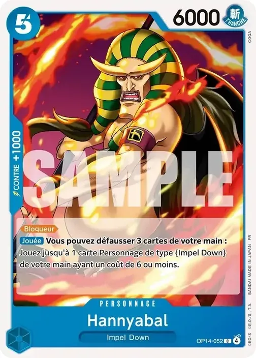 Carte One Piece française OP14-052 Hannyabal