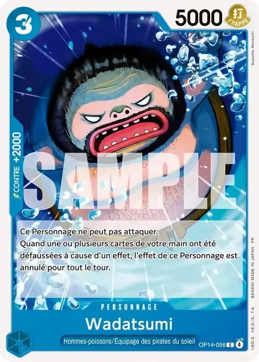 Carte One Piece française OP14-056 Wadatsumi
