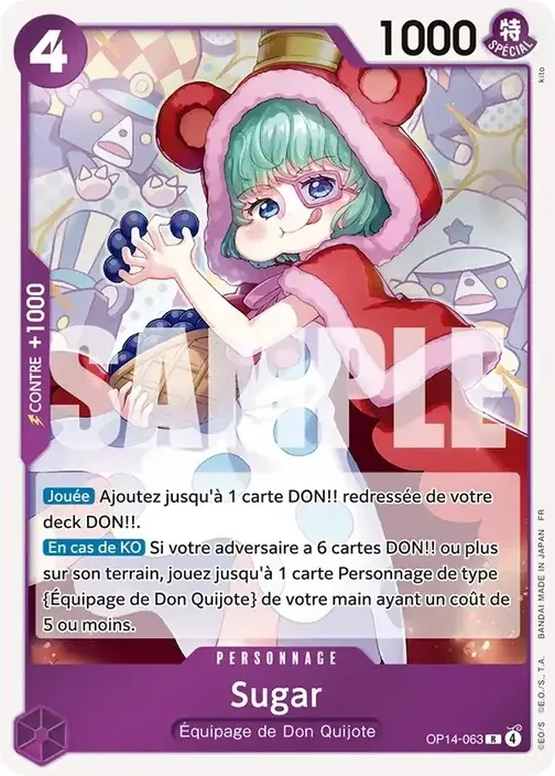 Carte One Piece française OP14-063 Sugar