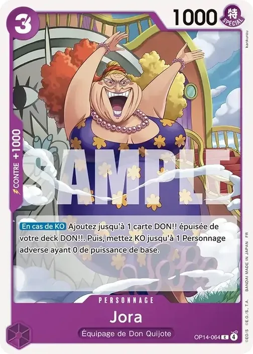 Carte One Piece française OP14-064 Jora
