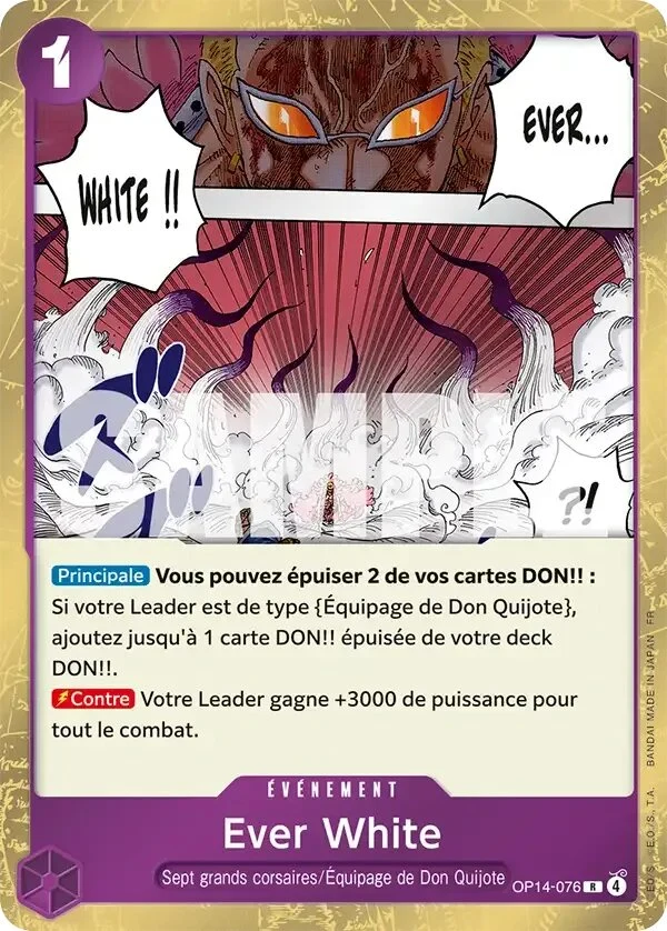 Carte One Piece française Ever White OP14-076 R