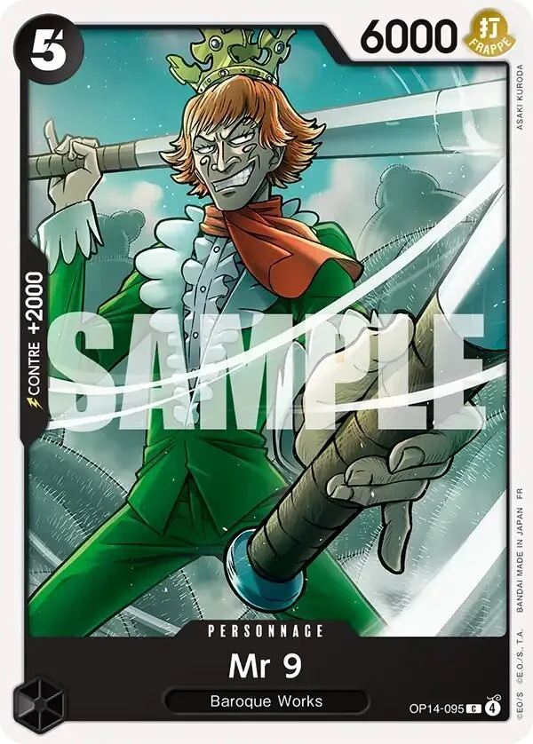 Carte One Piece française Mr 9 OP14-095 C