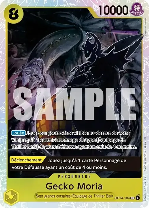 Carte One Piece française OP14-104 Gecko Moria
