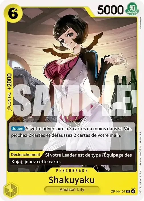 Carte One Piece française OP14-107 Shakuyaku