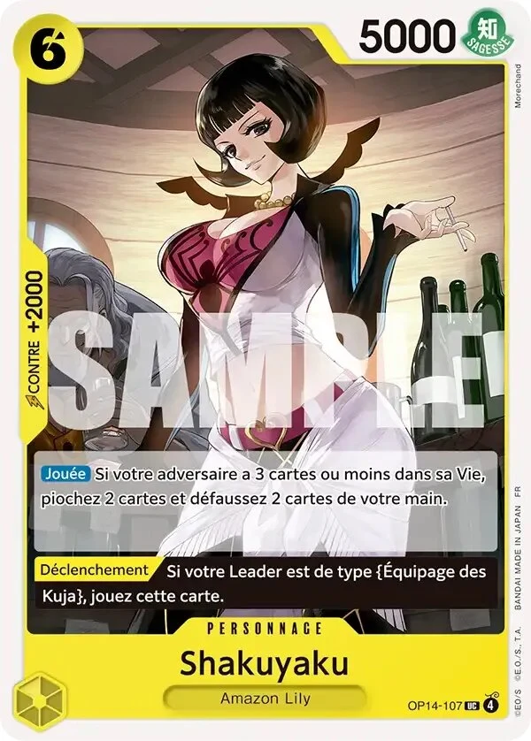 Carte One Piece française Shakuyaku OP14-107 UC