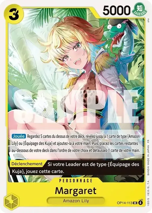 Carte One Piece française OP14-113 Margaret